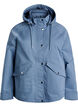 Short spring jacket with a detachable hood, Blue, Packshot image number 0