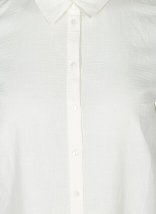 Short-sleeved tunic with broderie anglaise, Bright White, Packshot image number 2