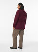 Short coat with a belt, Dark Bordeaux, Model image number 2