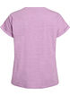 Melange t-shirt with short sleeves, Purple, Packshot image number 1