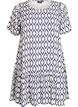 Viscose dress with cutline, Blue, Packshot image number 0