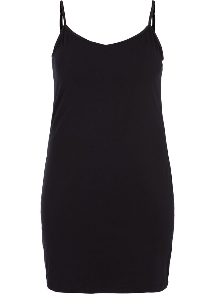 Long basic top, Black, Packshot image number 0