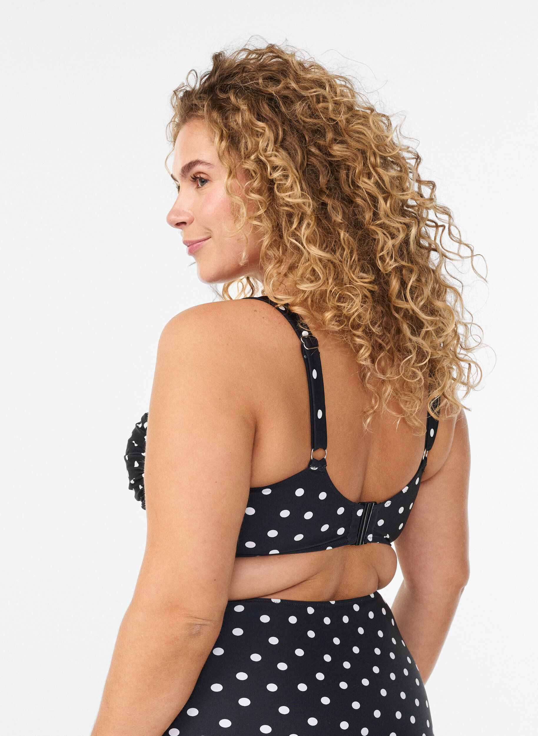 ZizzifashionBikini top with padding and print, Black, Model image number 1