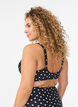 Bikini top with padding and print, Black, Model image number 1