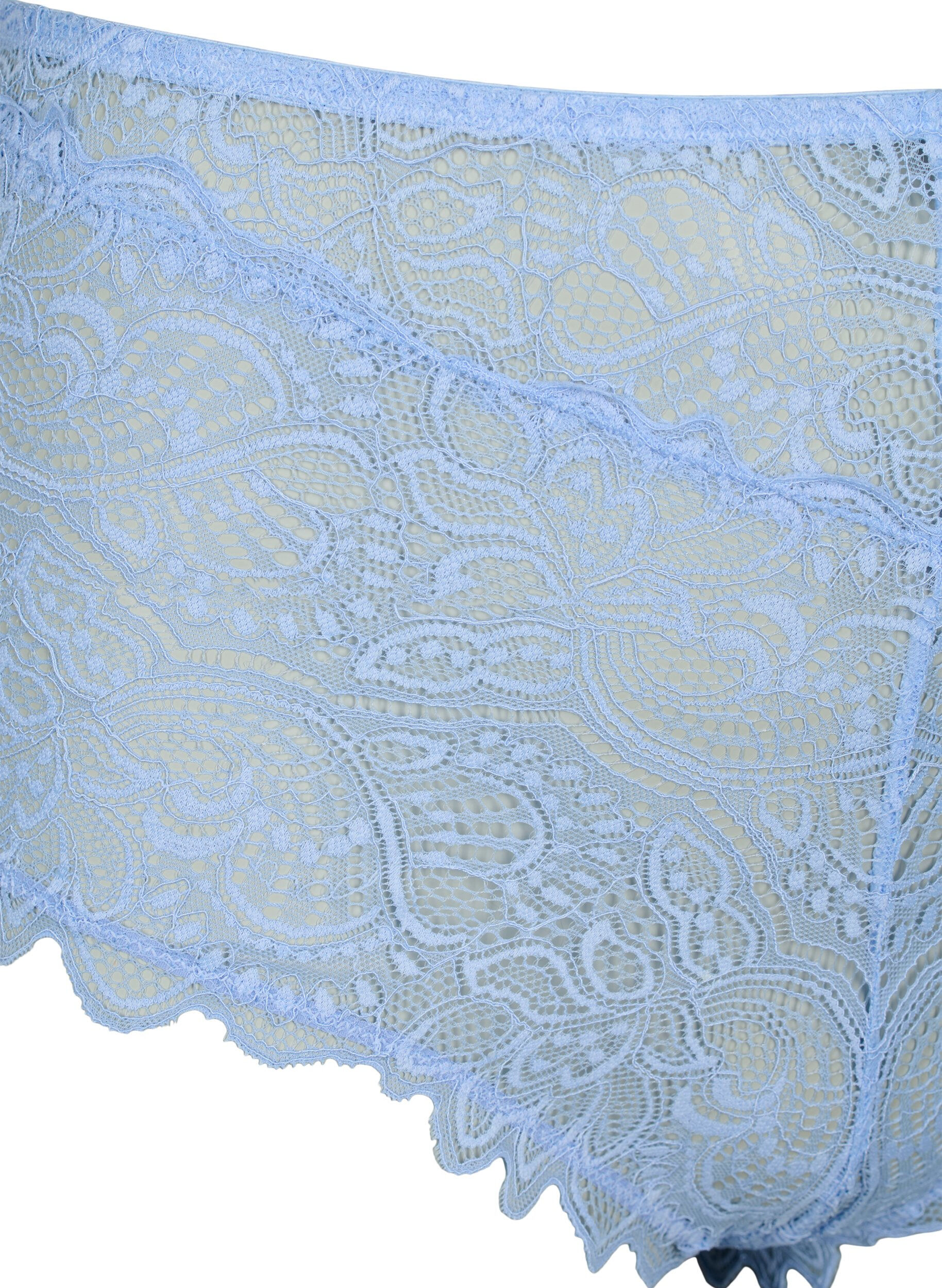 Zizzifashion Lace hipster with regular waist, Serenity, Packshot image number 2
