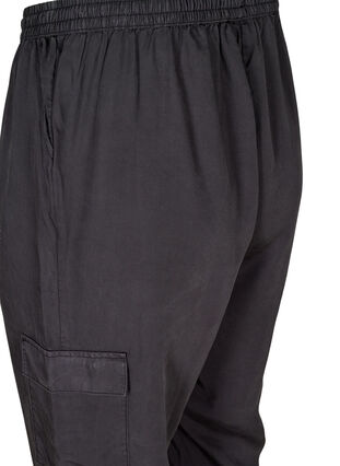 Lyocell trousers with large pockets, Black, Packshot image number 3