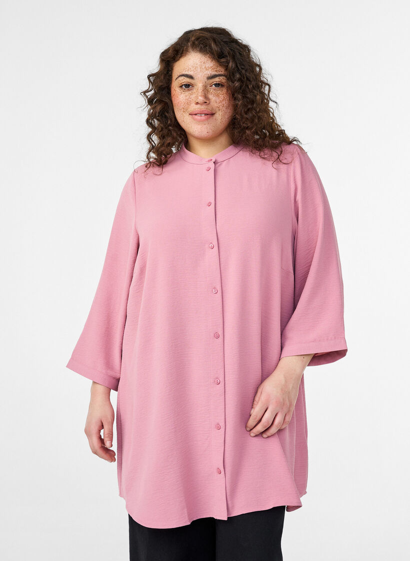 Tunic with 3/4 sleeves, Rose, Model image number 0