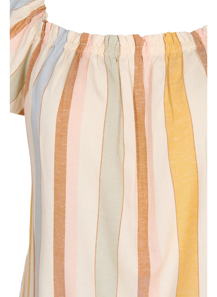 Off-shoulder beach tunic, Striped Jaquard, Packshot image number 2