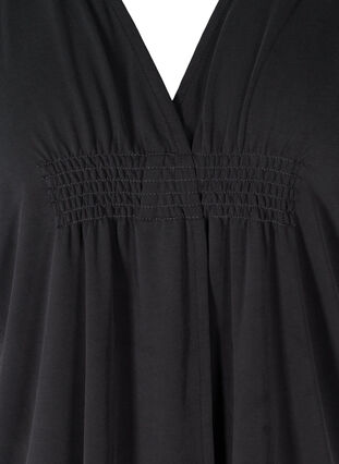 Short-sleeved blouse with smock, Moonless Night, Packshot image number 2