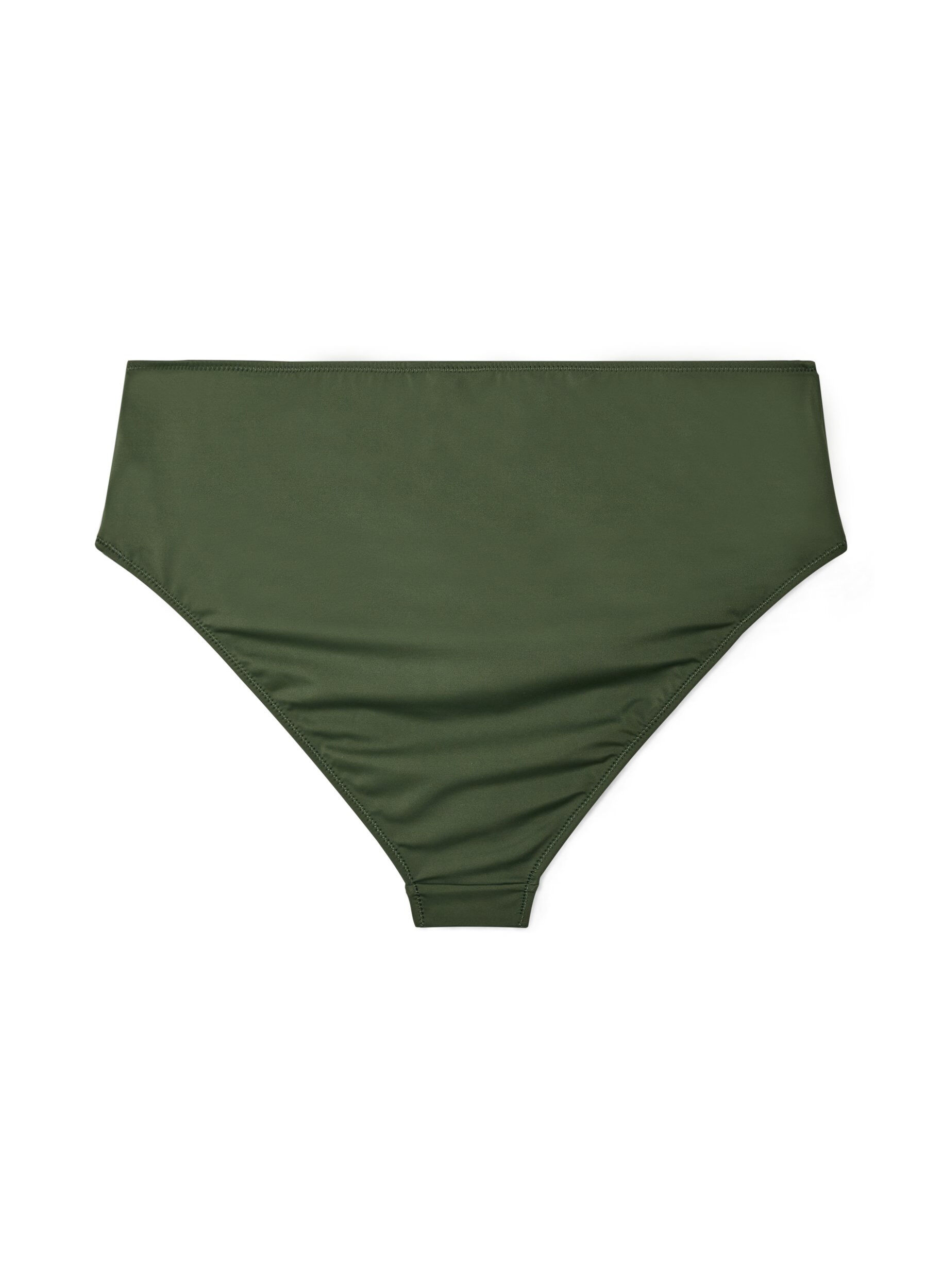 Zizzifashion High-waisted Tai bikini briefs with gold detail, Green, Packshot image number 1