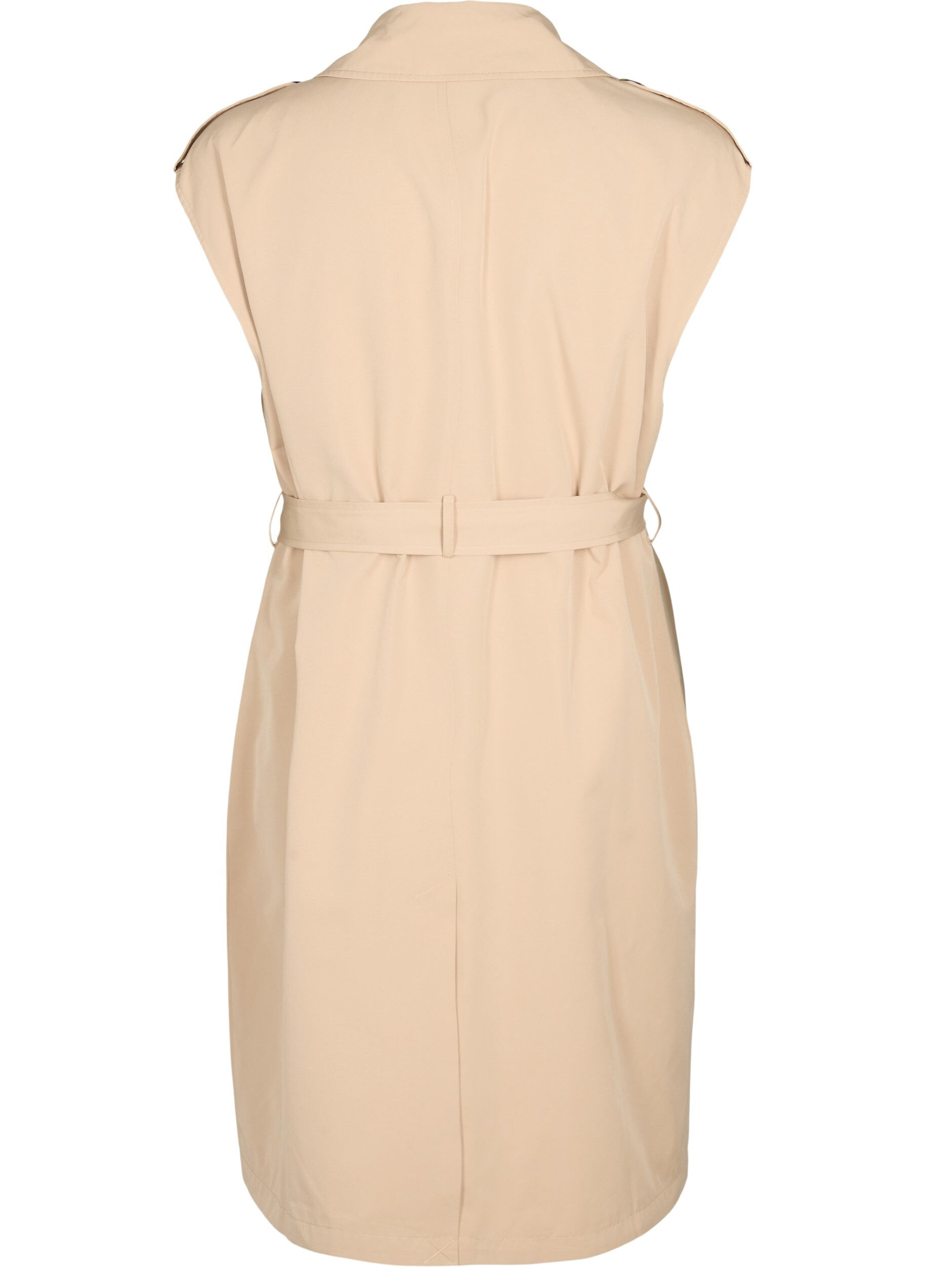 Zizzifashion Long waistcoat with belt, Nomad, Packshot image number 1