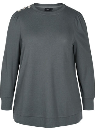 Long-sleeved blouse with shoulder detail, Urban Chic, Packshot image number 0