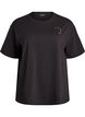 Sporty t-shirt in organic cotton, Black, Packshot image number 0