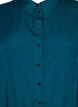 Short-sleeved shirt dress with dotted structure, Deep Teal, Packshot image number 2
