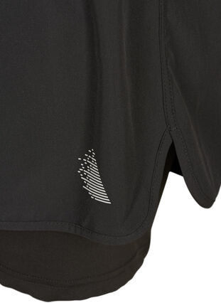 2 in 1 shorts, Black, Packshot image number 2