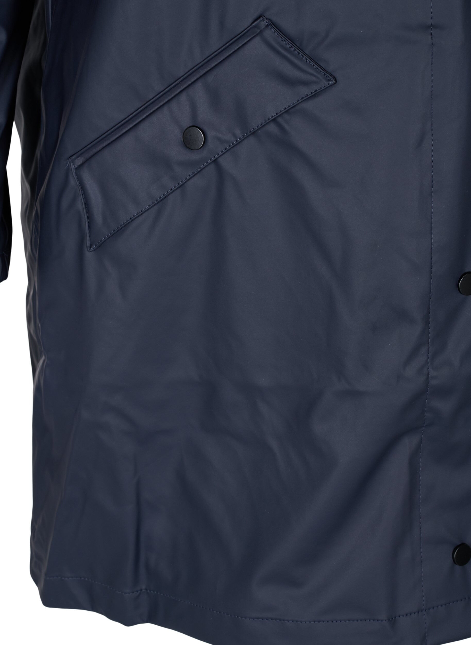 Zizzifashion Rain jacket with hood and button fastening, Night Sky, Packshot image number 3