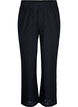 Loose trousers with hole pattern, Black, Packshot image number 0