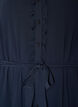 Short dress with ruffle details and a tie-belt, Blue, Packshot image number 2