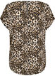 Short-sleeved blouse with leopard print, Leopard AOP, Packshot image number 1