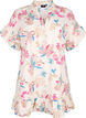 Floral cotton tunic in cotton, Eggnog Flower AOP, Packshot image number 0