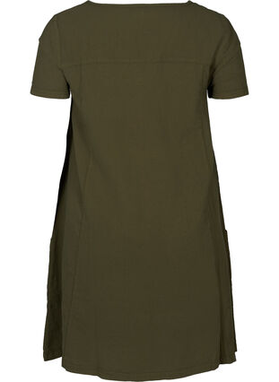 Dress with short sleeves, Ivy green, Packshot image number 1