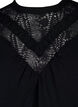 Short dress with lace detail, Black, Packshot image number 2