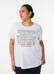 T-shirt with motif, White, Model image number 0
