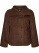 Short jacket with asymmetric button fastening, Brown, Packshot image number 0