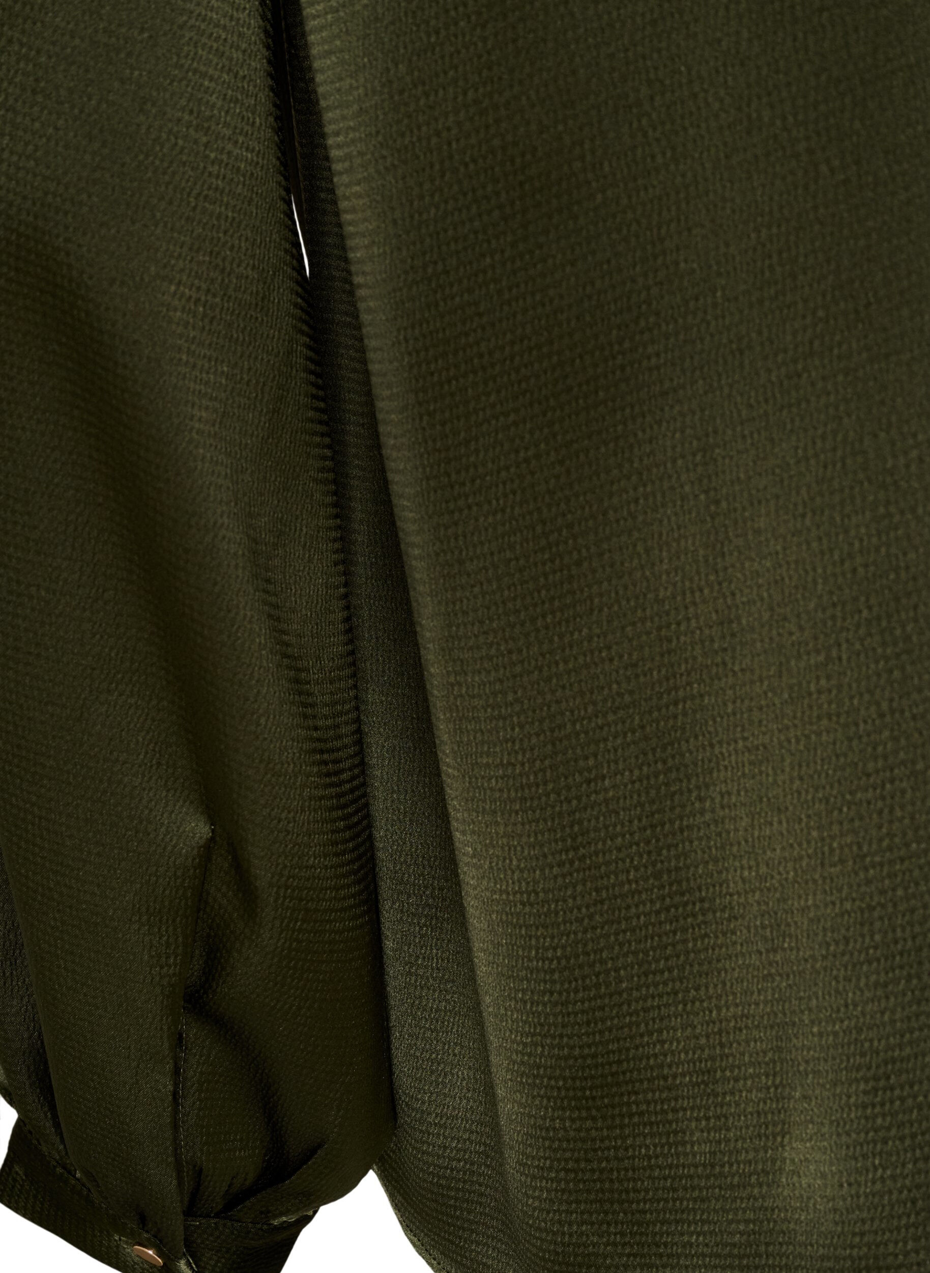 ZizzifashionBlouse with shirt collar and V-neck, Green, Packshot image number 3