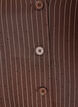 Pinstripe blouse with rhinestones and buttons, Brown, Packshot image number 2