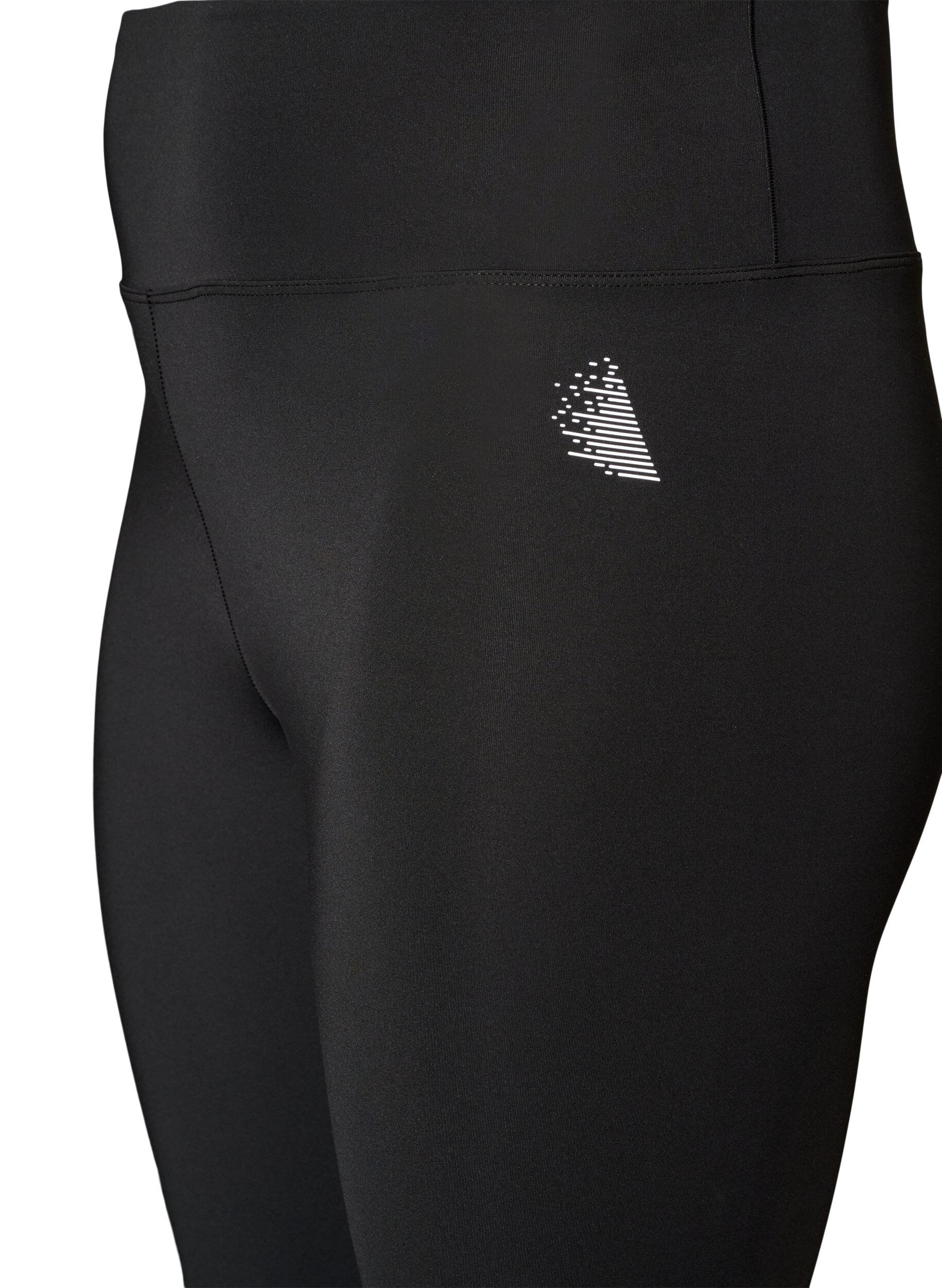 ZizzifashionTraining tights with a high waist and pocket in the waistband, Black, Packshot image number 2