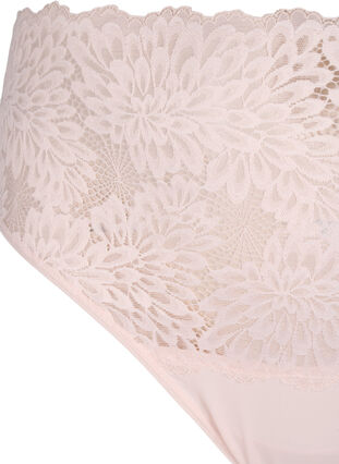 Lace g-string with high waist, Peach Blush, Packshot image number 2