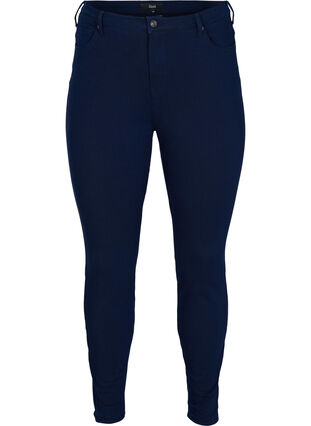 High rise Amy jeans with 4-way stretch, Dark blue, Packshot image number 0