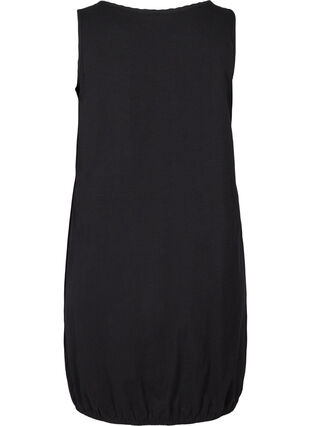 Sleeveless cotton dress, Black, Packshot image number 1