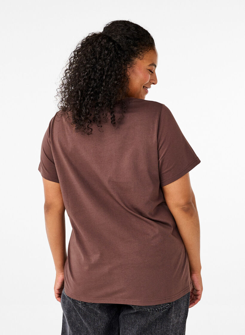 Cotton T-shirt with bow tie, C. Martini W. Black, Model image number 1