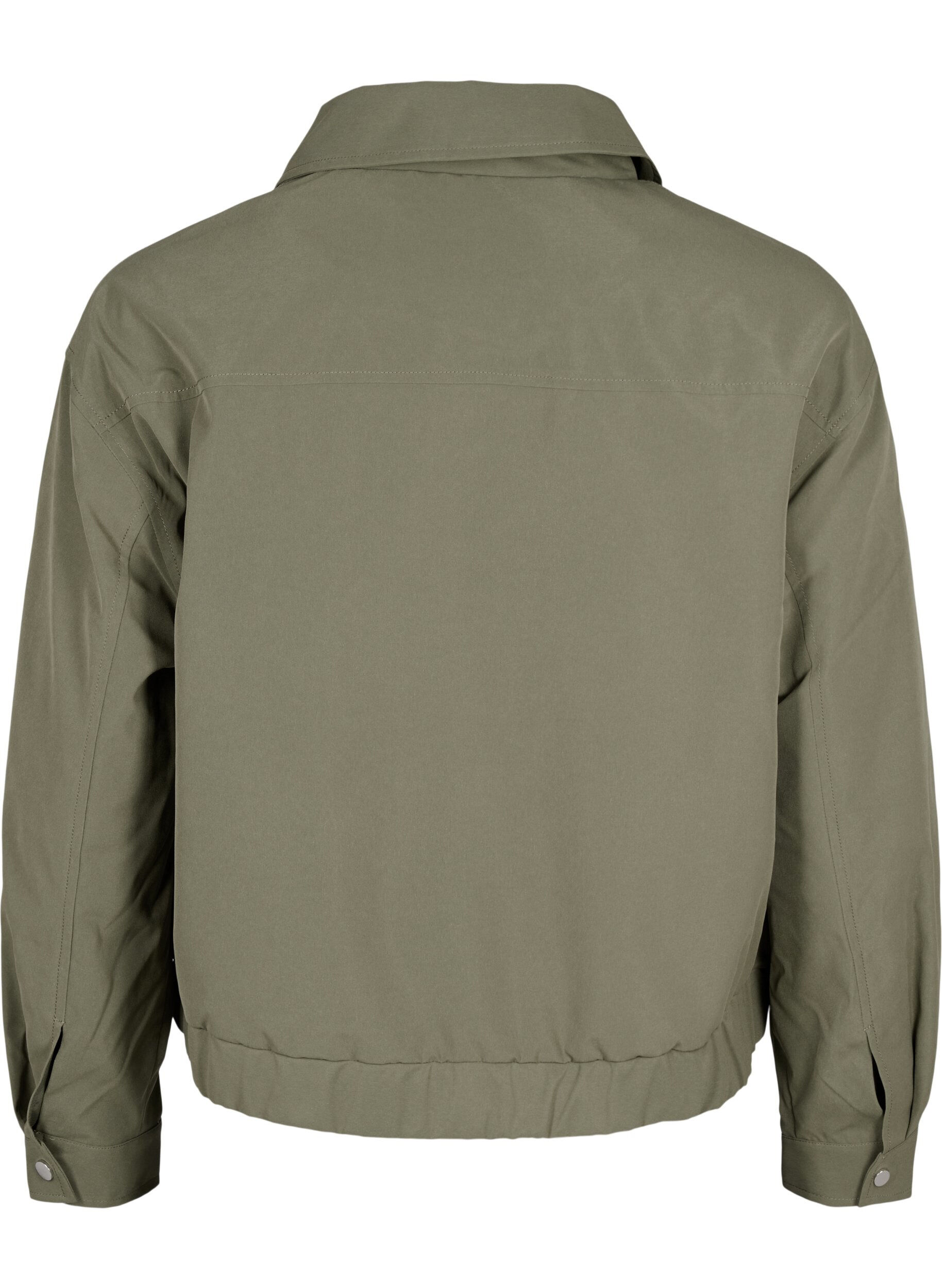 Zizzifashion Bomber jacket with collar and pockets, Green, Packshot image number 1