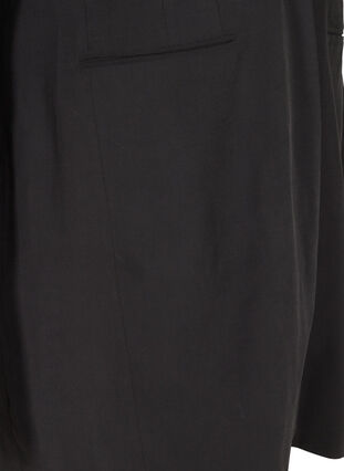 Long, classic viscose blazer, Black, Packshot image number 3