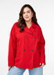 Short trench coat with pockets, Red, Model image number 0