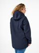 Short softshell jacket with detachable hood, Blue, Model image number 2