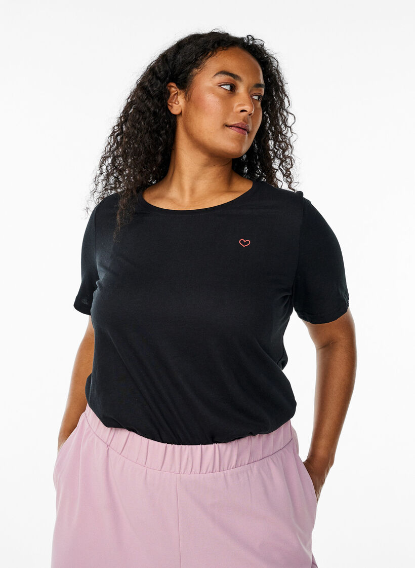 FLASH - T-shirt with motif, Black, Model image number 0