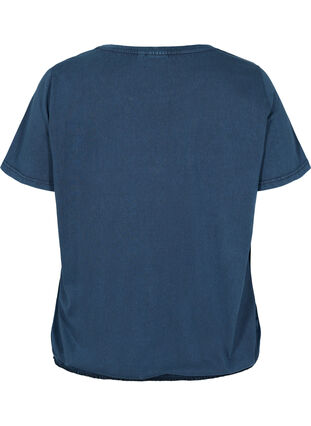 Organic cotton t-shirt with smocking, NavyBlazer Acid Bird, Packshot image number 1