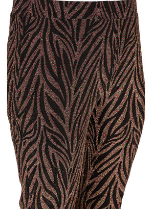 Patterned trousers with glitter, Black Lurex AOP, Packshot image number 2