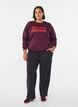 Sweatshirt with front motif, Red, Model image number 1