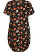 Dress with print and short sleeves, Black, Packshot image number 1