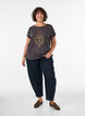 T-shirt with decorative front print, Dark Grey, Model image number 1