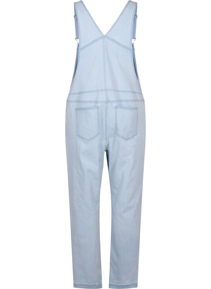 Striped denim overalls, L. Blue Denim Stripe, Packshot image number 1