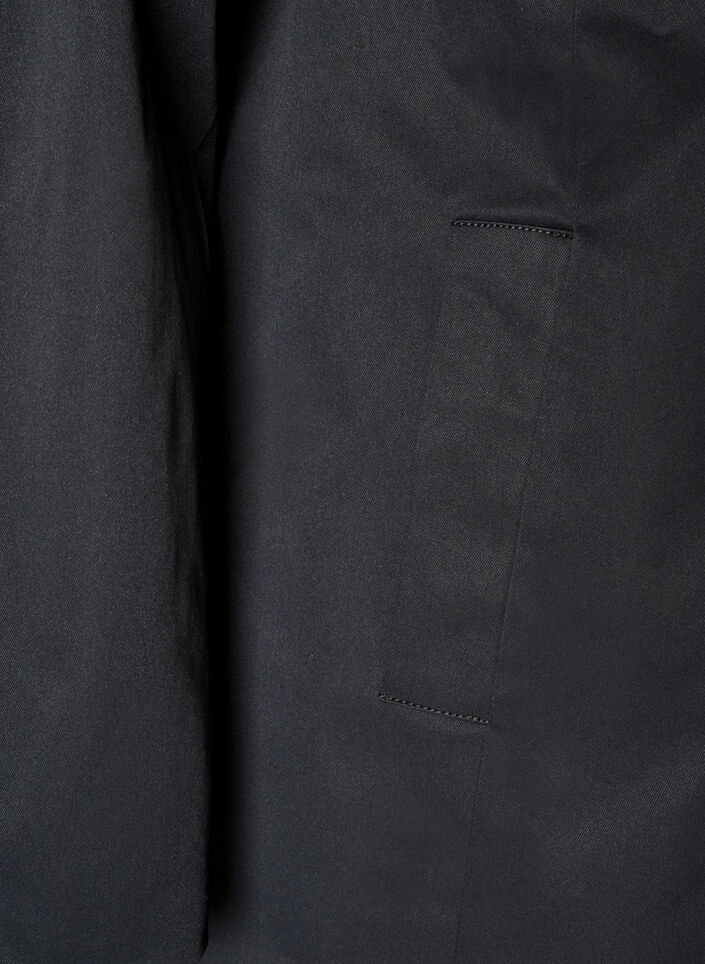 Water-repellent spring jacket with an A-line cut, Black, Packshot image number 3