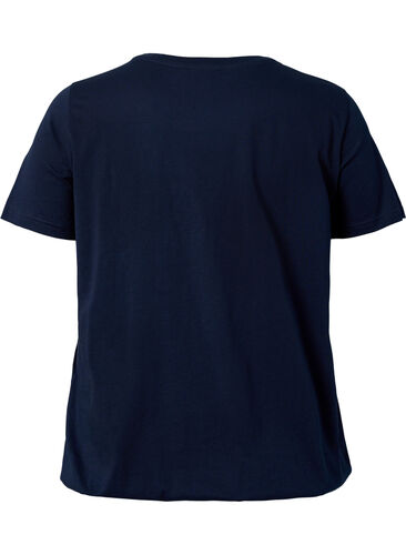 Short sleeve cotton t-shirt with elasticated edge, Night Sky W. Live, Packshot image number 1