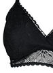 Lace bralette with back detail, Black, Packshot image number 2