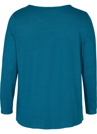 Long-sleeved blouse, B.Coral w. Stud Star, Packshot image number 1